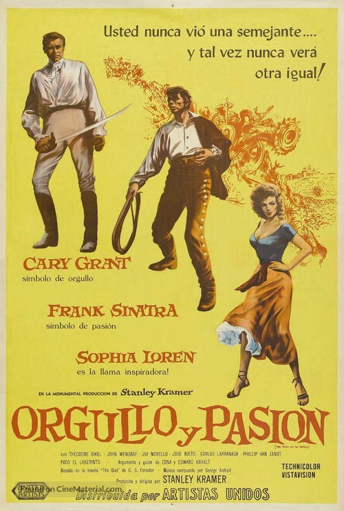 The Pride and the Passion - Argentinian Movie Poster