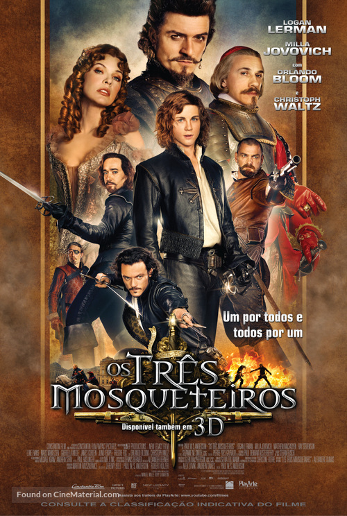 The Three Musketeers - Brazilian Movie Poster