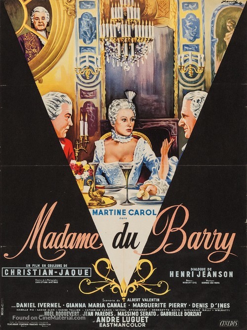 Madame du Barry - French Movie Poster
