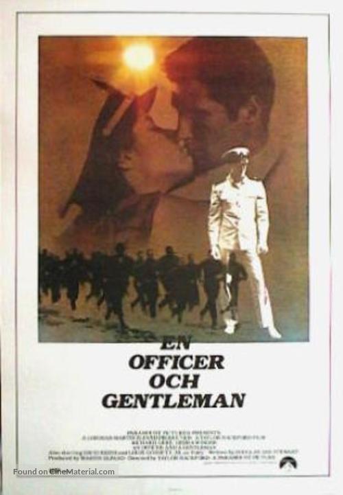 An Officer and a Gentleman - Swedish Movie Poster