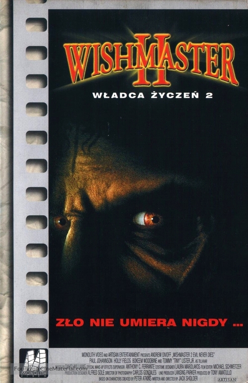 Wishmaster 2: Evil Never Dies - Polish Movie Cover