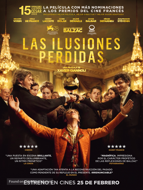 Illusions perdues - Spanish Movie Poster