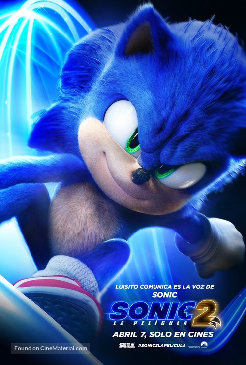 Sonic the Hedgehog 2 - Mexican Movie Poster