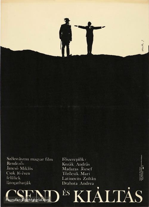 Csend &eacute;s ki&aacute;lt&aacute;s - Hungarian Movie Poster