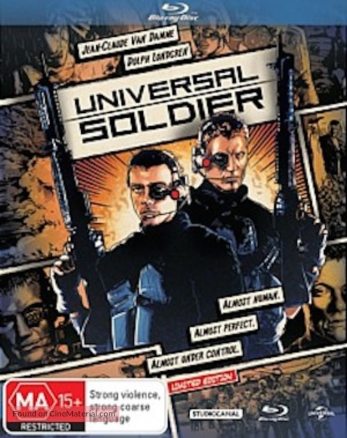 Universal Soldier - Australian Blu-Ray movie cover