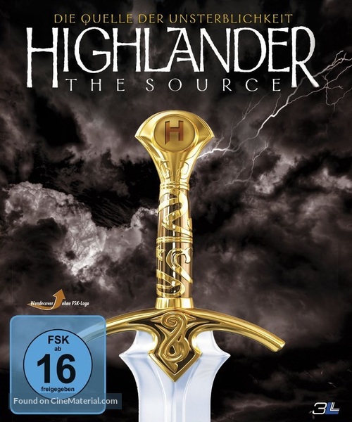 Highlander: The Source - German Blu-Ray movie cover