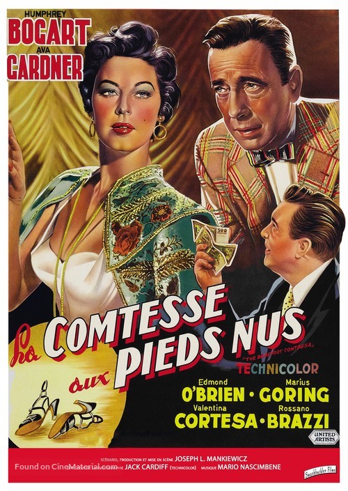 The Barefoot Contessa - French Re-release movie poster