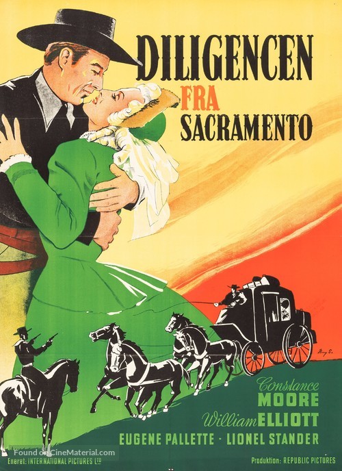 In Old Sacramento - Danish Movie Poster
