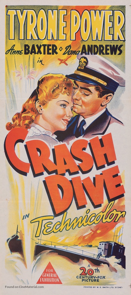 Crash Dive - Australian Movie Poster