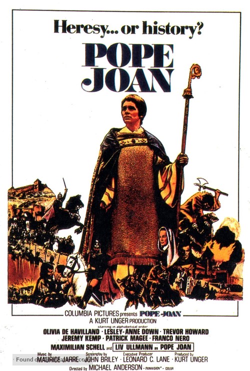 Pope Joan - British Movie Poster