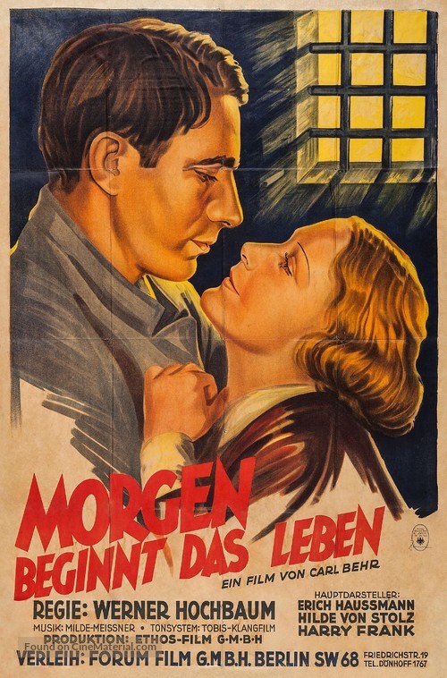 Morgen beginnt das Leben - German Movie Poster