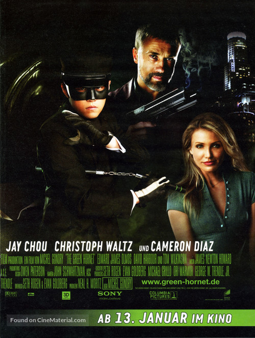 The Green Hornet - German Movie Poster