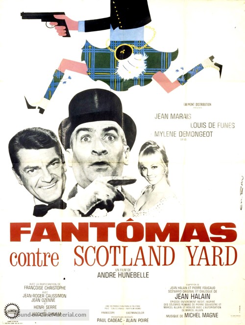 Fant&ocirc;mas contre Scotland Yard - French Movie Poster