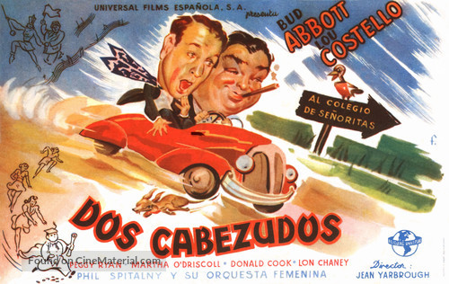 Here Come the Co-eds - Spanish Movie Poster