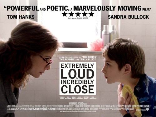 Extremely Loud &amp; Incredibly Close - British Movie Poster