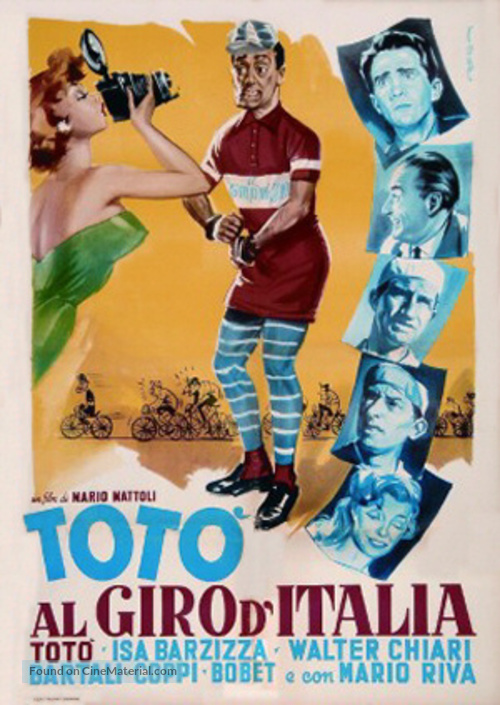 Tot&ograve; al giro d&#039;Italia - Italian Movie Poster