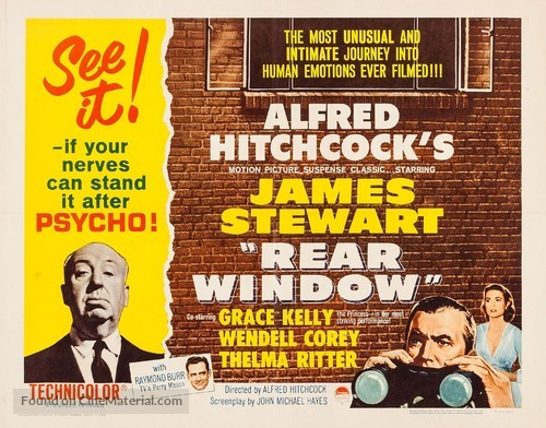 Rear Window - Re-release movie poster