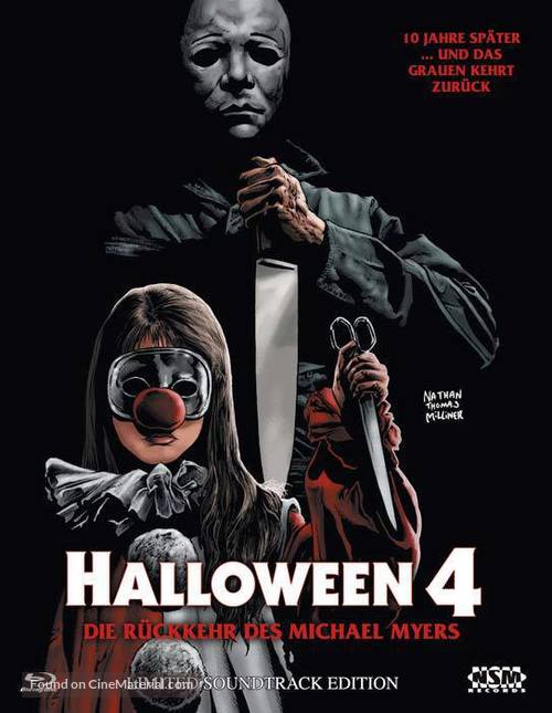Halloween 4: The Return of Michael Myers - Austrian Blu-Ray movie cover