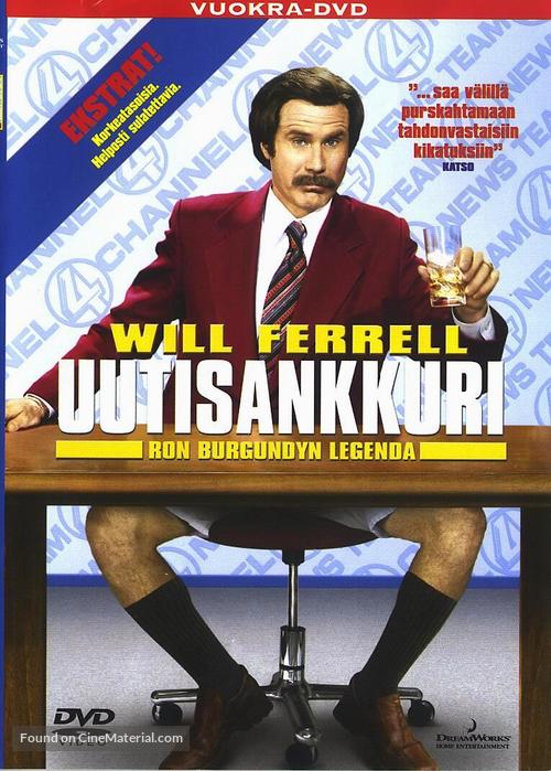 Anchorman: The Legend of Ron Burgundy - Finnish DVD movie cover