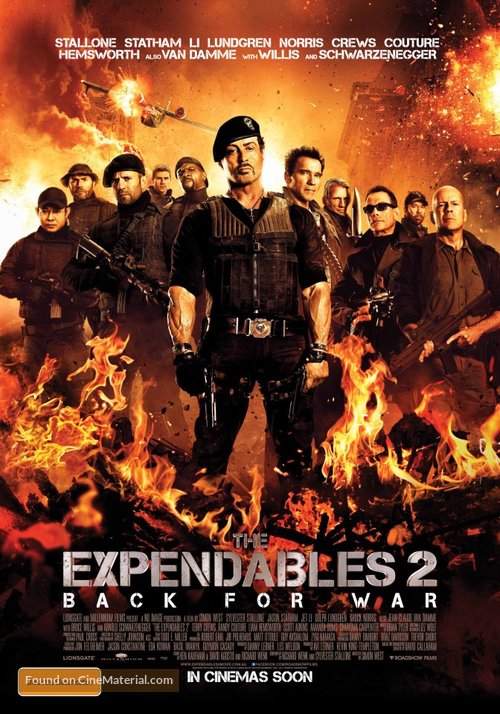 The Expendables 2 - Australian Movie Poster