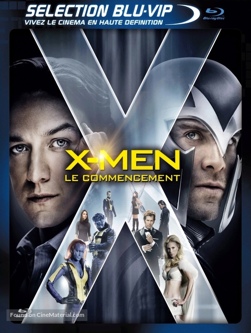 X-Men: First Class - French Blu-Ray movie cover