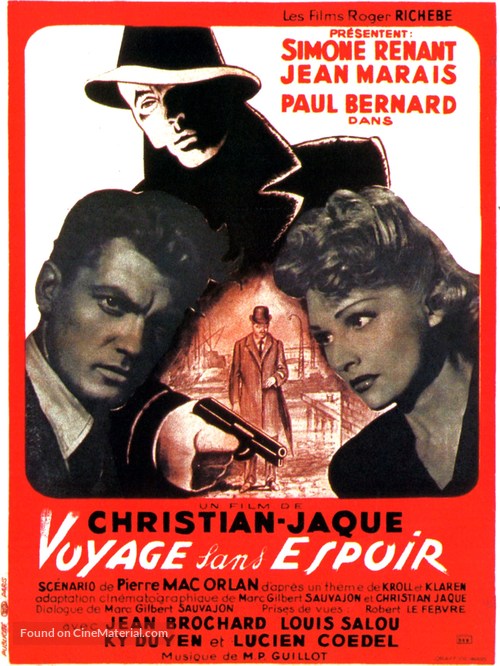 Voyage sans espoir - French Movie Poster