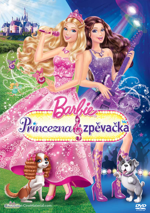 Barbie: The Princess &amp; the Popstar - Czech DVD movie cover