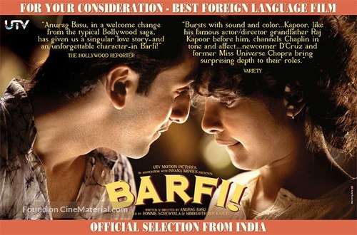 Barfi! - For your consideration movie poster
