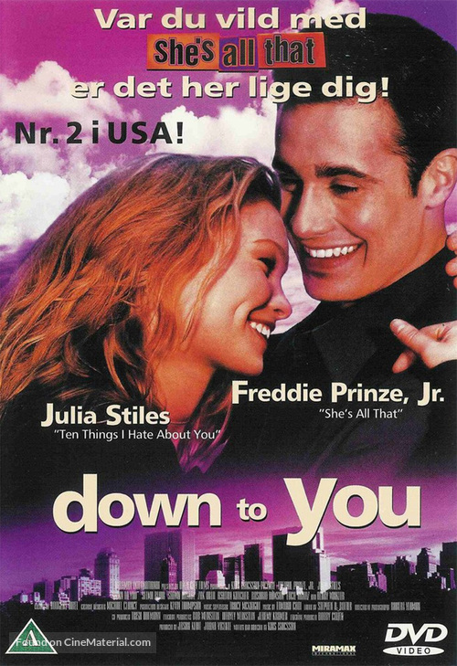 Down To You - Danish poster