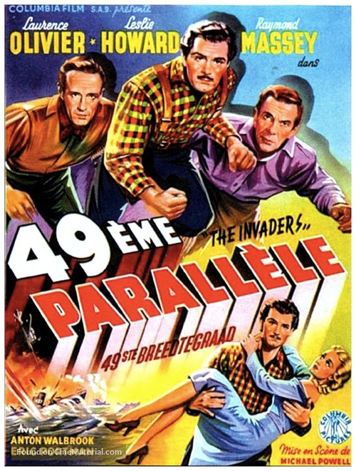 49th Parallel - Belgian Movie Poster