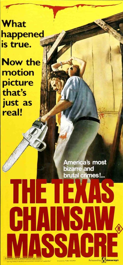 The Texas Chain Saw Massacre - Australian Movie Poster