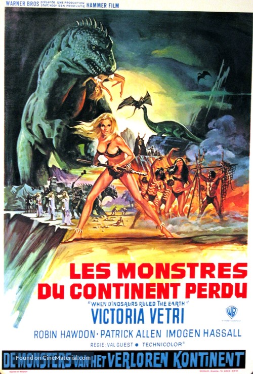 When Dinosaurs Ruled the Earth - Belgian Movie Poster