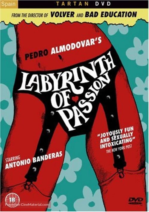 Laberinto de pasiones - British DVD movie cover