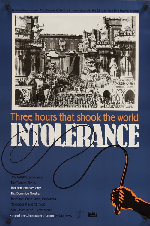 Intolerance: Love&#039;s Struggle Through the Ages - British Movie Poster