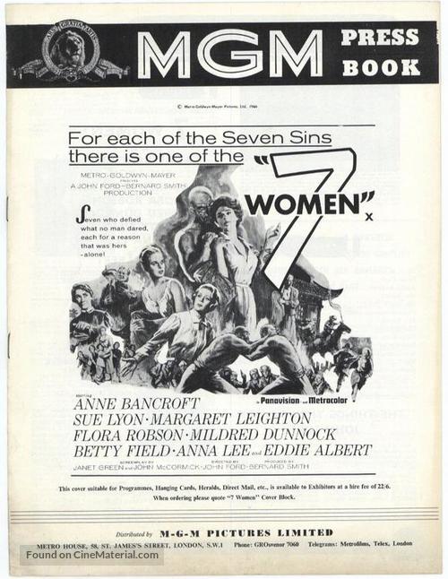 7 Women - Movie Poster