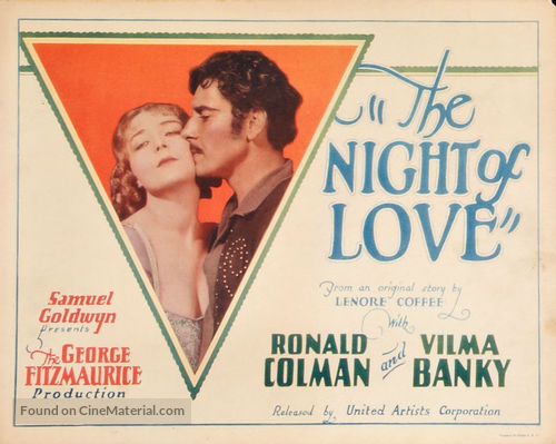 The Night of Love - Movie Poster