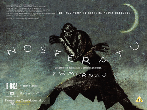 Nosferatu, eine Symphonie des Grauens - British Video release movie poster