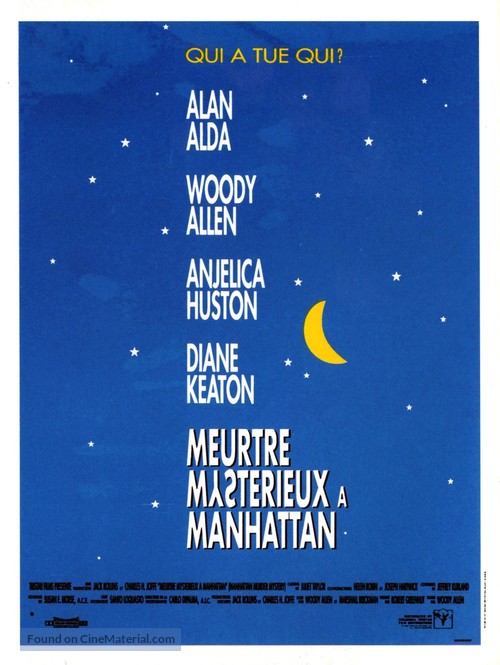Manhattan Murder Mystery - French Movie Poster