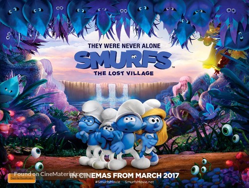 Smurfs: The Lost Village - Australian Movie Poster