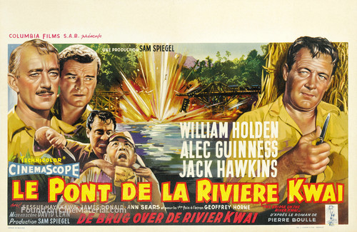 The Bridge on the River Kwai - Belgian Movie Poster