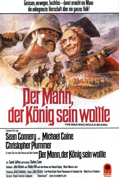The Man Who Would Be King - German Movie Poster