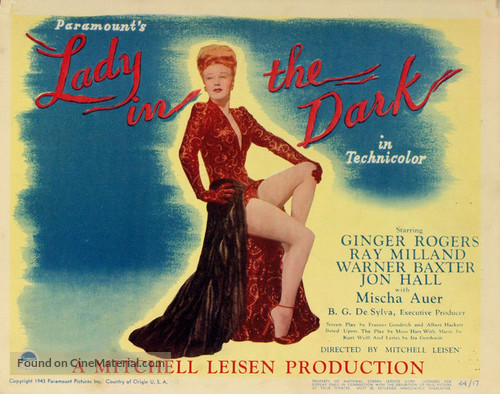 Lady in the Dark - Movie Poster