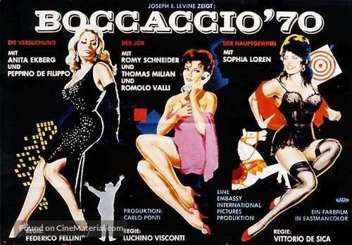 Boccaccio &#039;70 - German Movie Poster