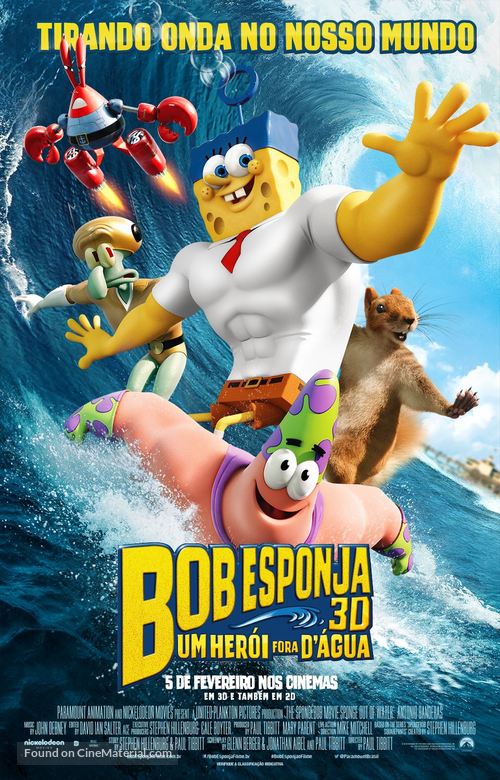 The SpongeBob Movie: Sponge Out of Water - Brazilian Movie Poster