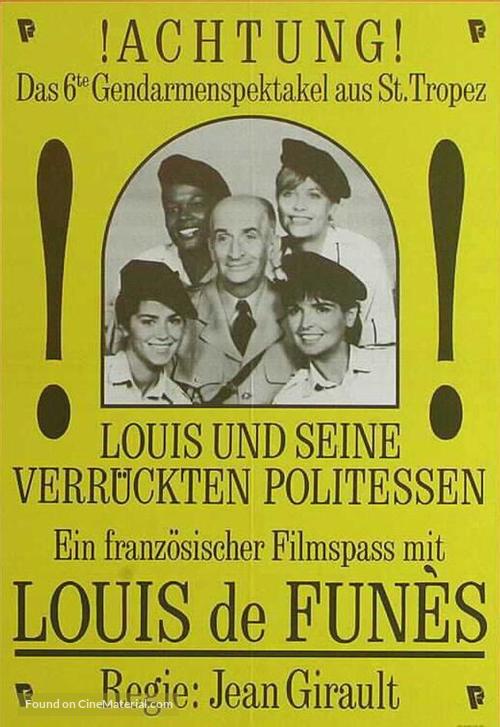 Gendarme et les gendarmettes, Le - German Movie Poster