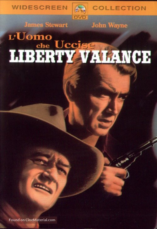 The Man Who Shot Liberty Valance - Italian Movie Cover