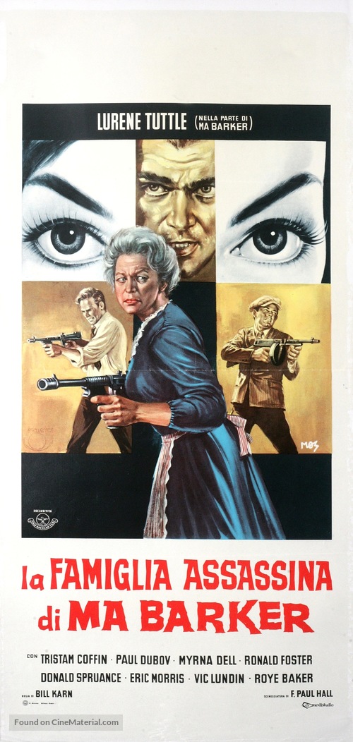 Ma Barker&#039;s Killer Brood - Italian Movie Poster
