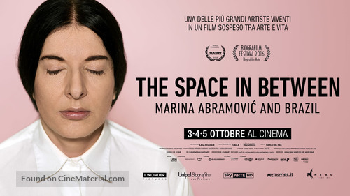 The Space in Between: Marina Abramovic and Brazil - Italian Movie Poster