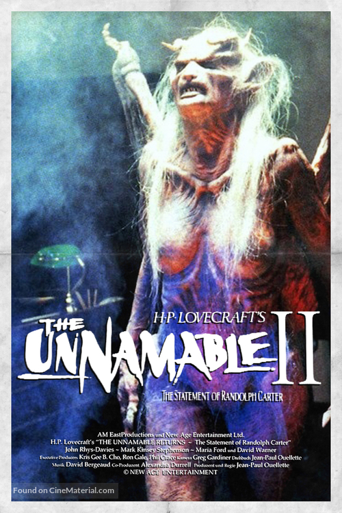 The Unnamable II: The Statement of Randolph Carter - Movie Poster