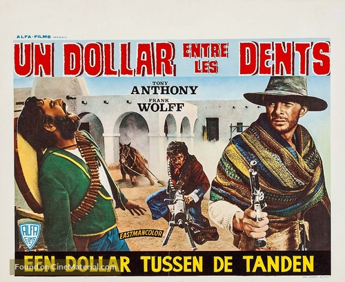 Un dollaro tra i denti - Belgian Movie Poster